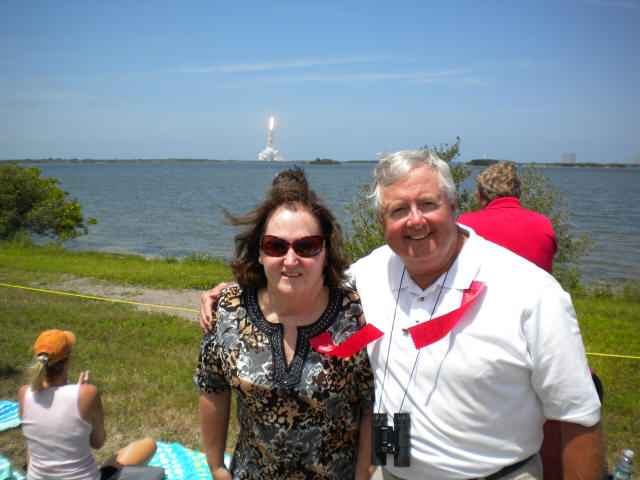 Burt and Debbie Smith at Space Shuttle